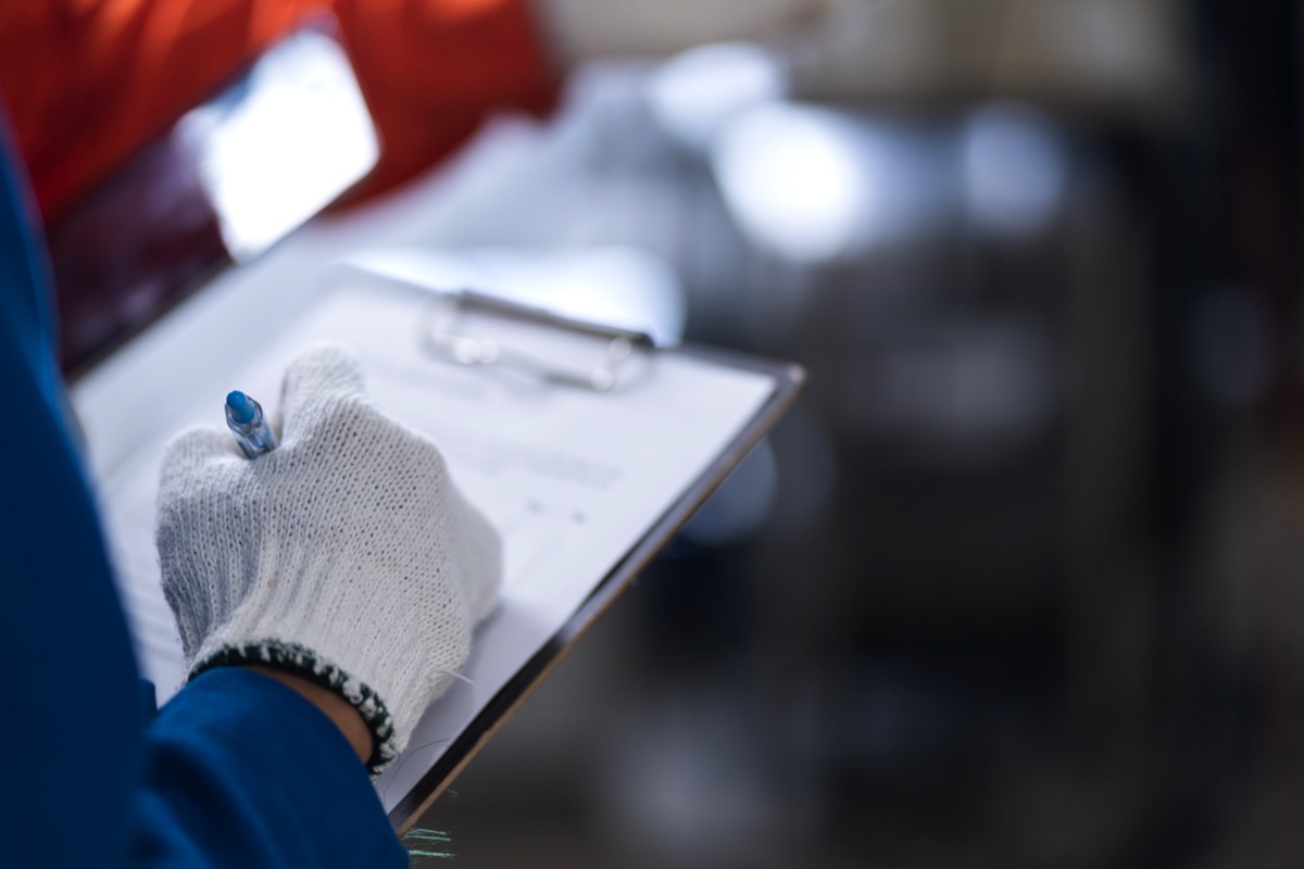 DOT inspection clipboard