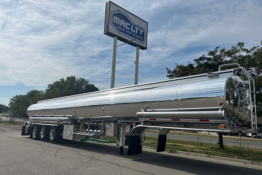 MAC liquid tank trailer.