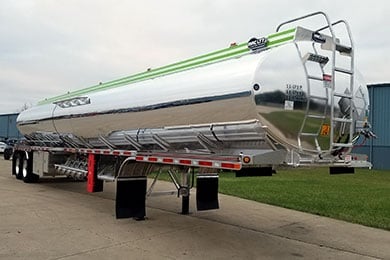MAC liquid tank trailer.