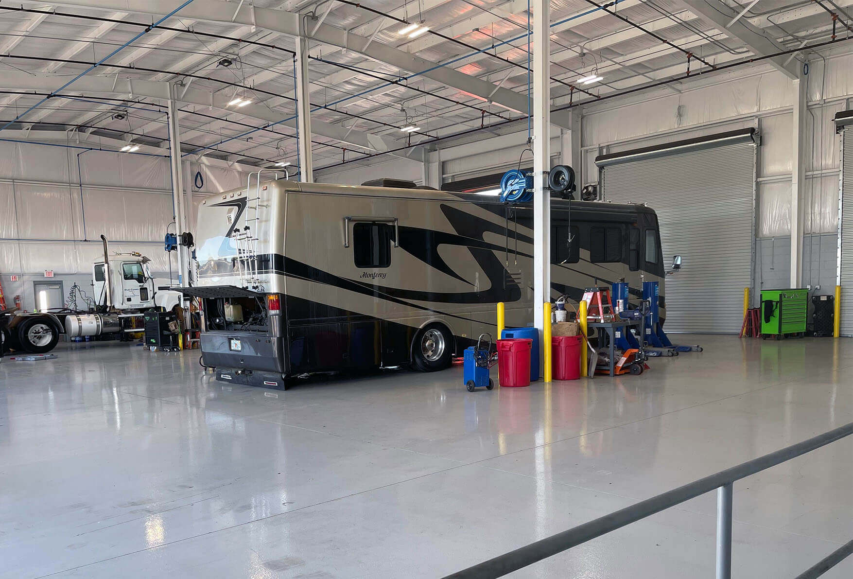 RV and bus repair shop.